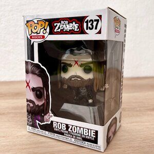 NIB Funko Pop! Rocks: Rob Zombie Vinyl Figure #137 / Iconic Rock Collectible